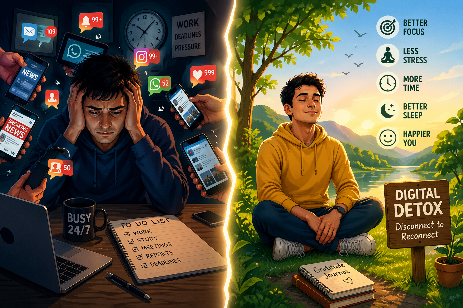Simple 7-Day Digital Detox Plan — Reset Your Mind One Day at a Time